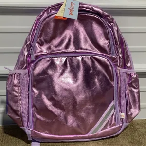 *NEW* Cat & Jack Kids' 17'' Classic Backpack - Metallic Purple
