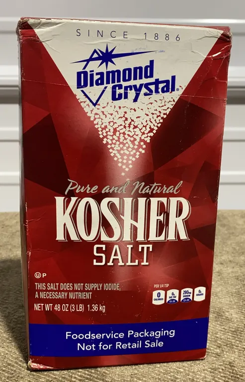 *NEW* Diamond Crystal Pure & Natural Kosher Salt - Best By 3 Years After Opening