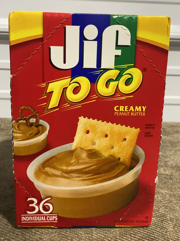 *NEW* Jif To Go Creamy Peanut Butter, 36 Cups - Best By: 3/2027