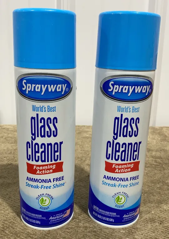 *NEW* 2 Sprayway Foaming Action Glass Cleaner, Clean Fresh Scent, 19 OZ Each