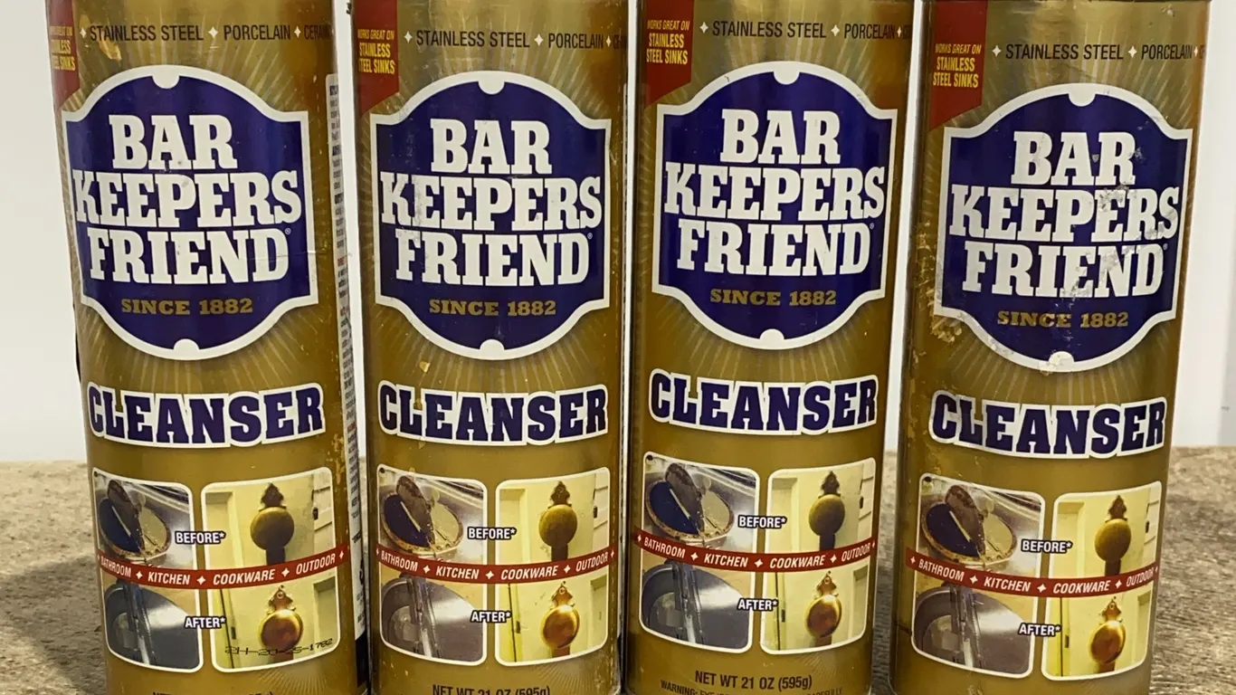 *NEW* 4 Bar Keeper's Friend Powder Cleaner, 21 OZ Each