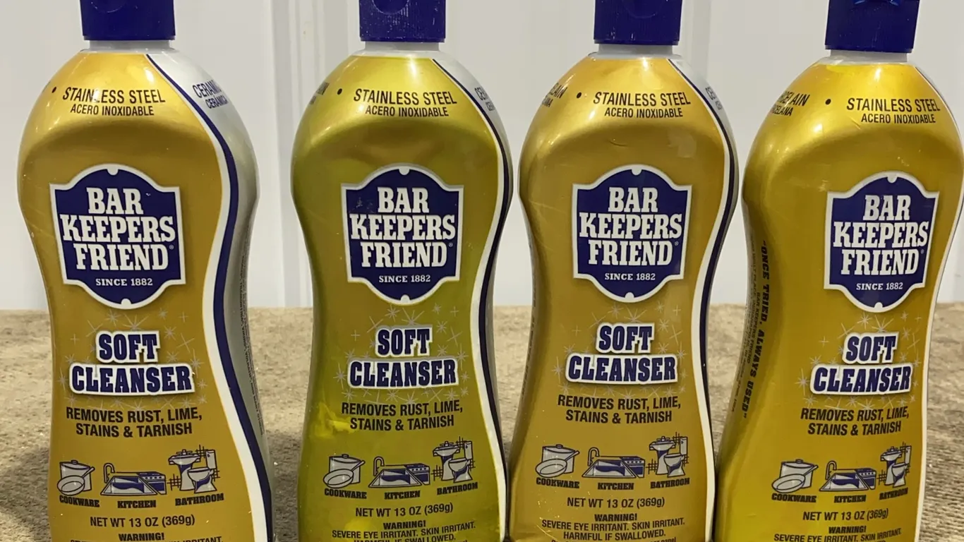 *NEW* 4 Bar Keeper's Friend Liquid Soft Cleaner Bottles, 26 OZ Each