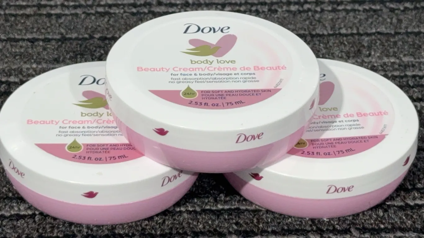*NEW* 3 Dove Body Love Beauty Cream, 2.53 OZ Each