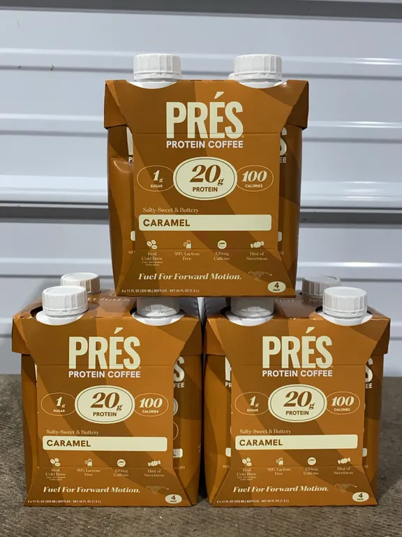 **NEW** Pres Protein Coffee Caramel 12 Pack - Best By 12/26