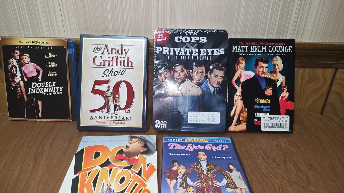 Lot of older DVD INCLUDING THE ANDY GRIFFITH, JOE, PRIVATE EYE DON KNOTTS