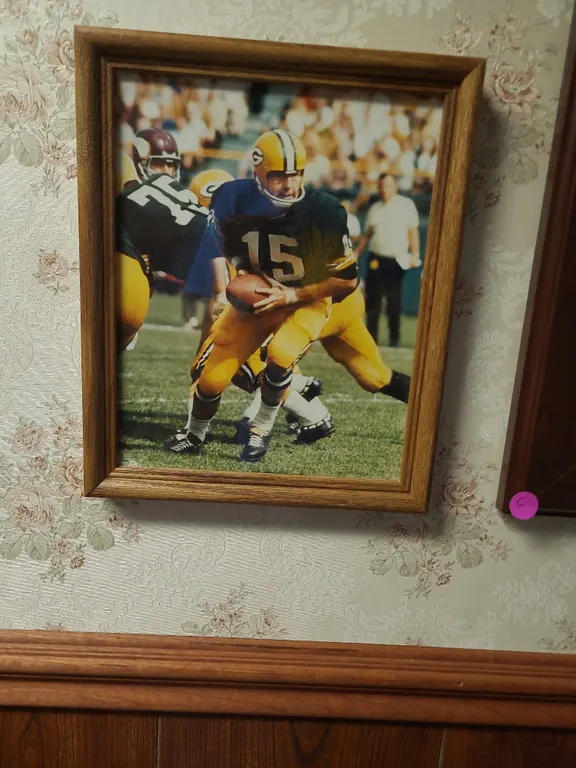 Bart Starr green bay packers framed photo