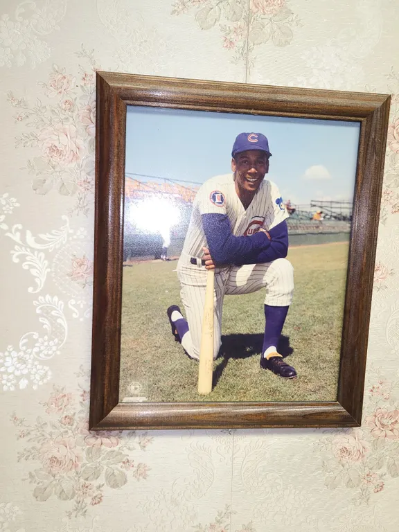 Chicago cubs Erine banks framed photo