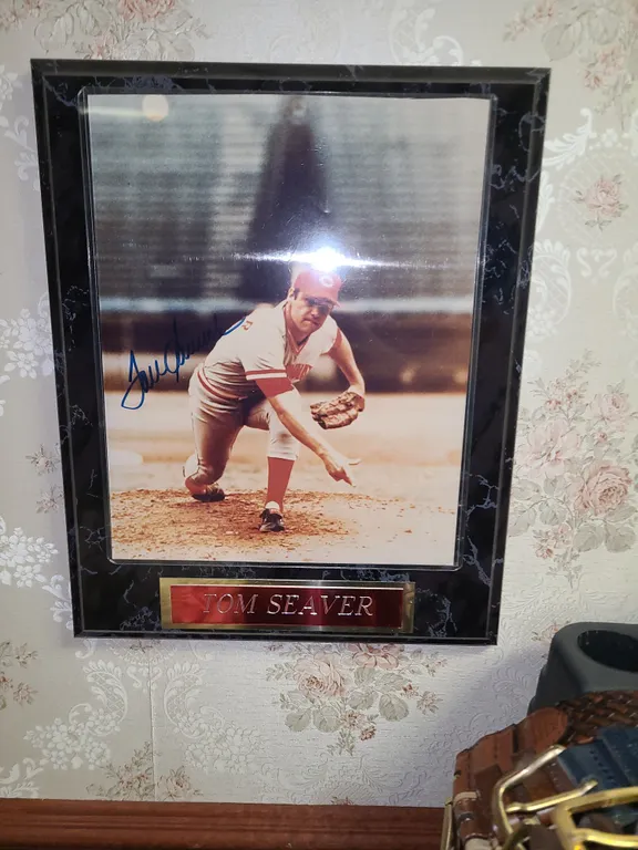 Tom seaver Cincinnati reds autographed framed photo