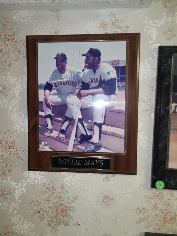 Willie mays and Willie McCovey framed photo