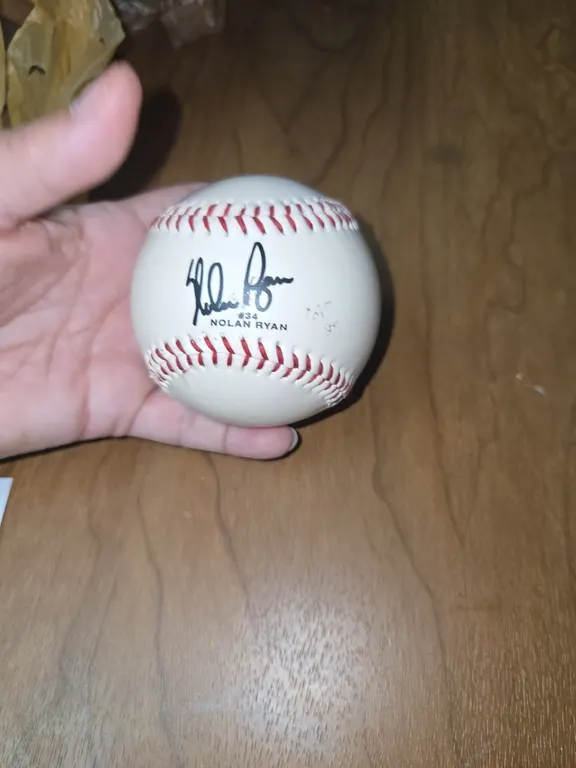 Nolan Ryan autographed ball