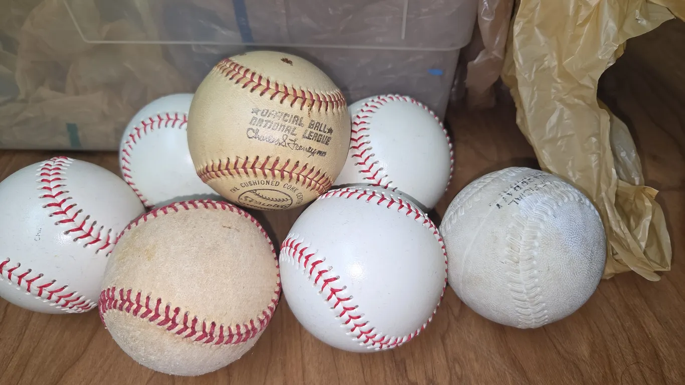 7 baseballs