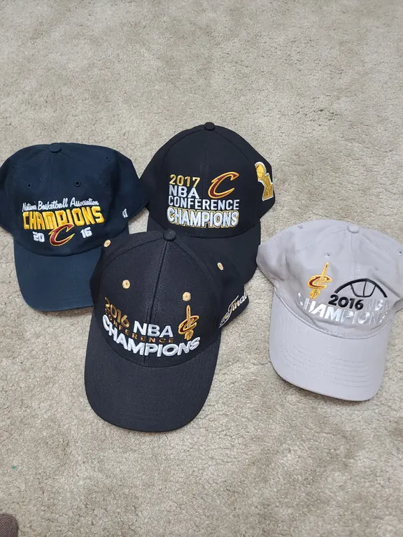 4 NBA Cleveland cavalier hats
