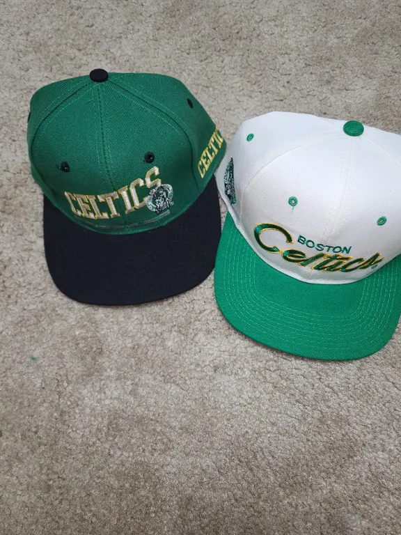 2 Boston Celtics hats