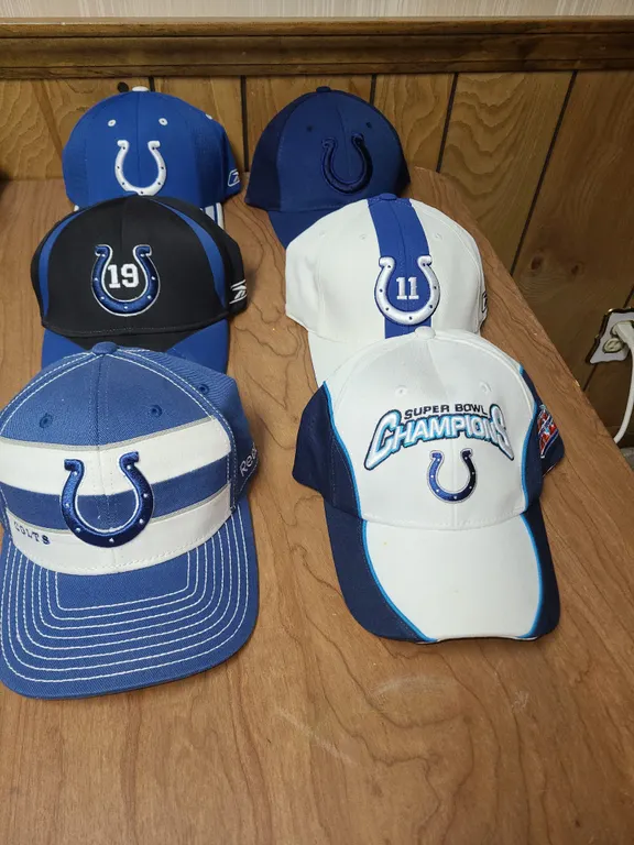 6 Indianapolis Colts hats