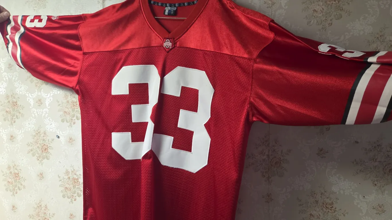 Silver Knight Ohio State Buckeyes Legends #33 Jersey - XLarge