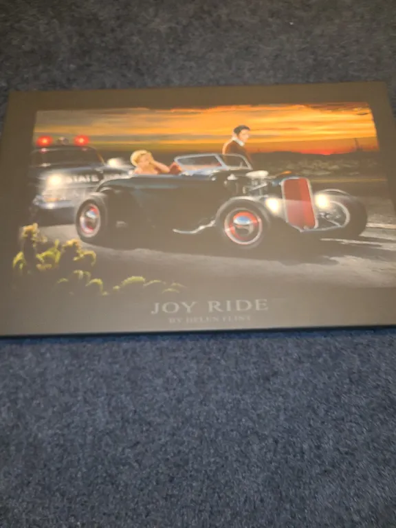 Joy ride by hellen Flint. Elves presley and Marilyn Monroe. Lights up batteries not included