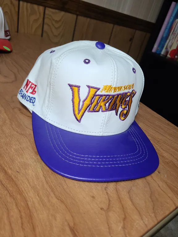 Minnesota vikings leather hat
