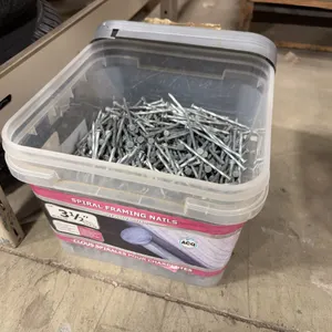 Lot of Asst. 3-1/2” Hot Galvanized Spiral Framing Nails