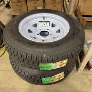 Lot of (2) HI-RUN ST205/75D14 Trailer Tires