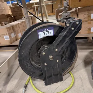 Heavy-Duty Mountable Retractable Hose Reel w/ 3/8” Airline