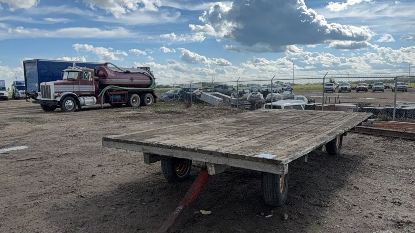 8 1/2'X16'L 4 WHEEL HAY TRAILER
