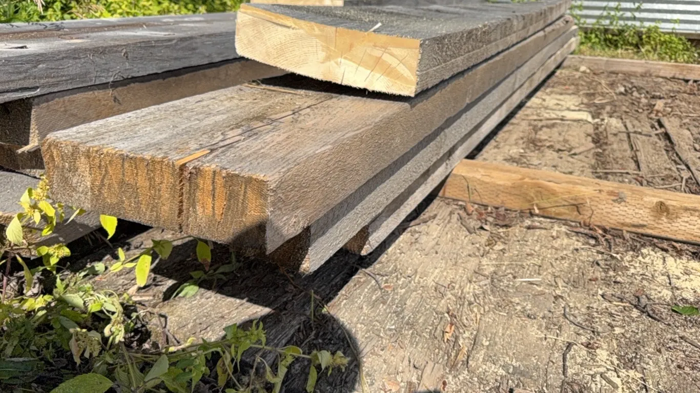 Rough Cut Heavy Lumber Planks