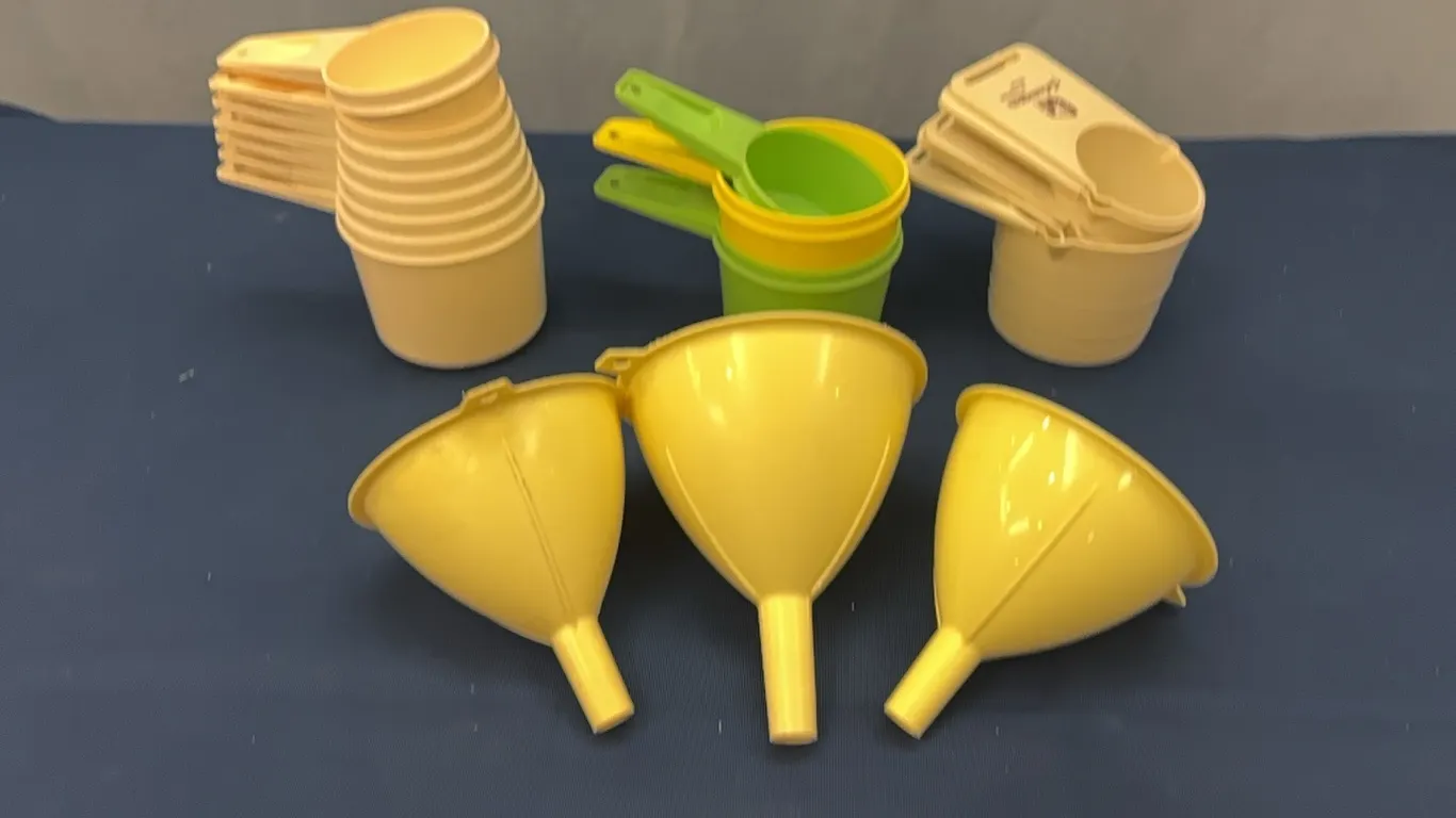 Measuring cups and funnels