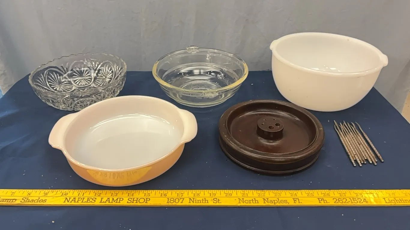 Bowls and walnut picks