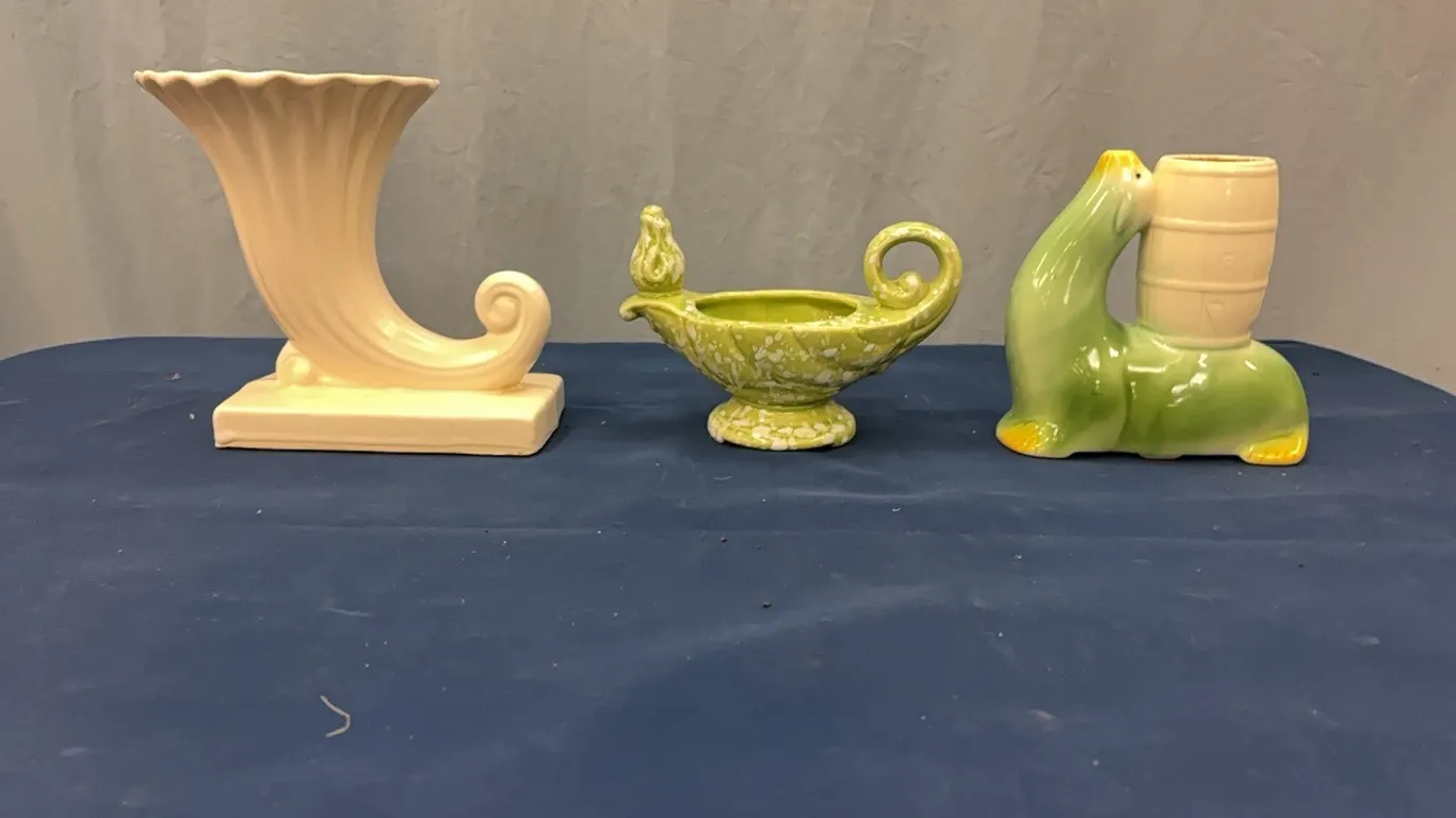 Planters and vase