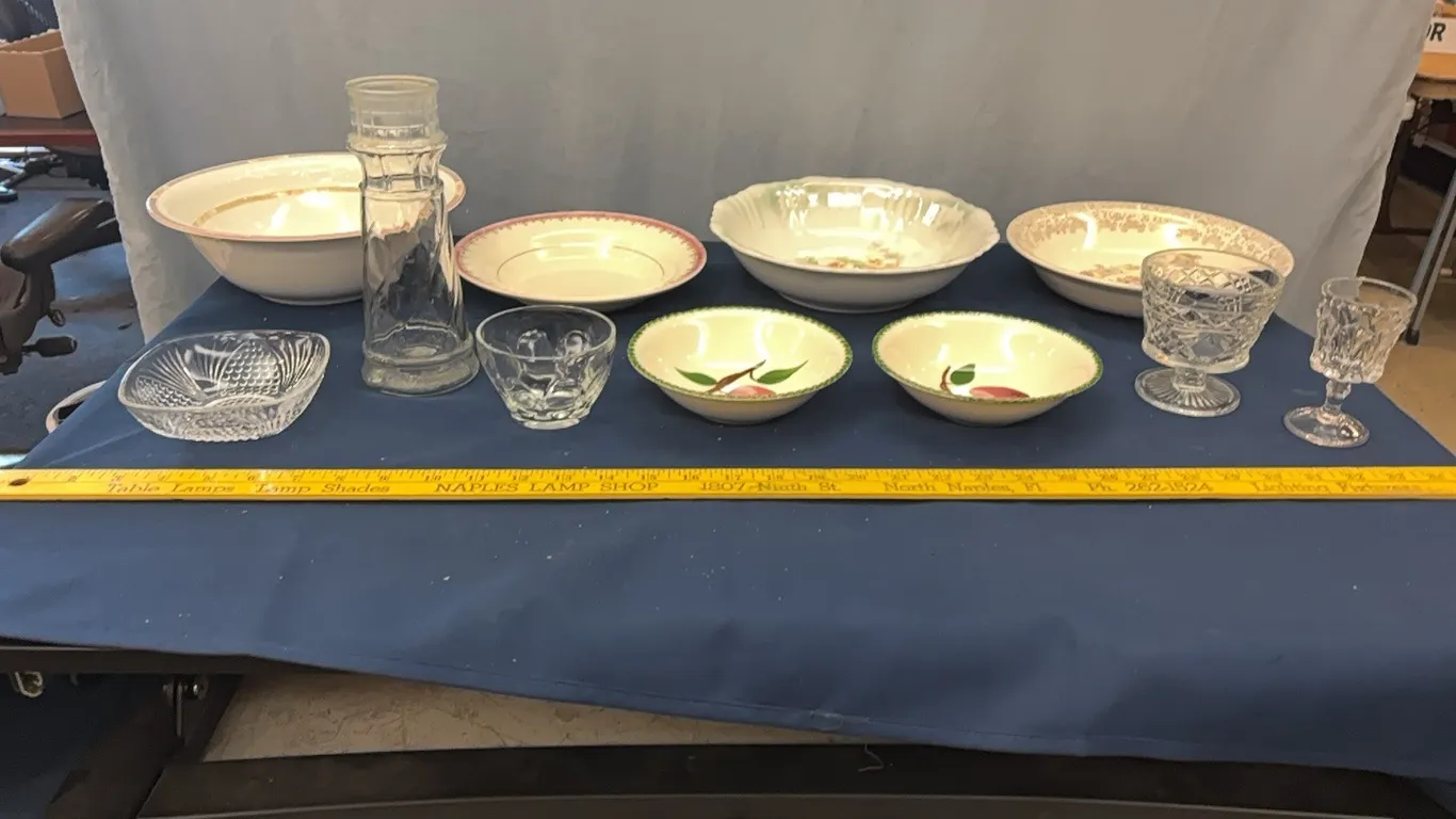 Bowls and glassware