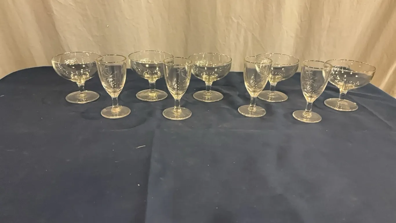 Stemmed glasses