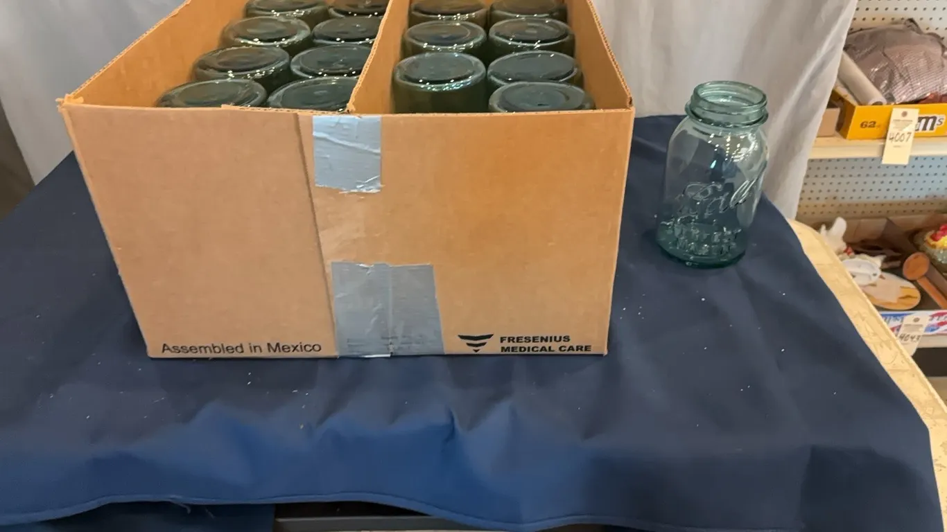 Blue jars