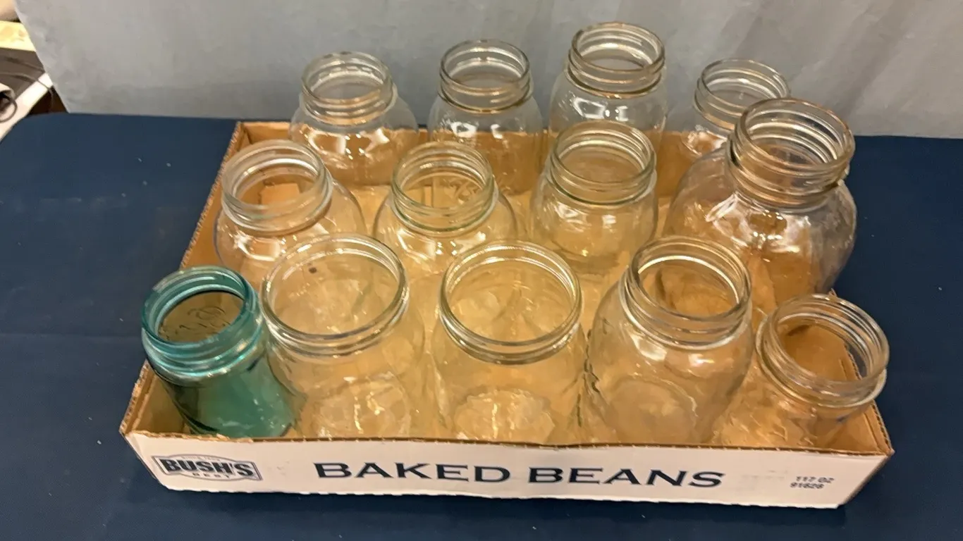 Assorted Glass Jars