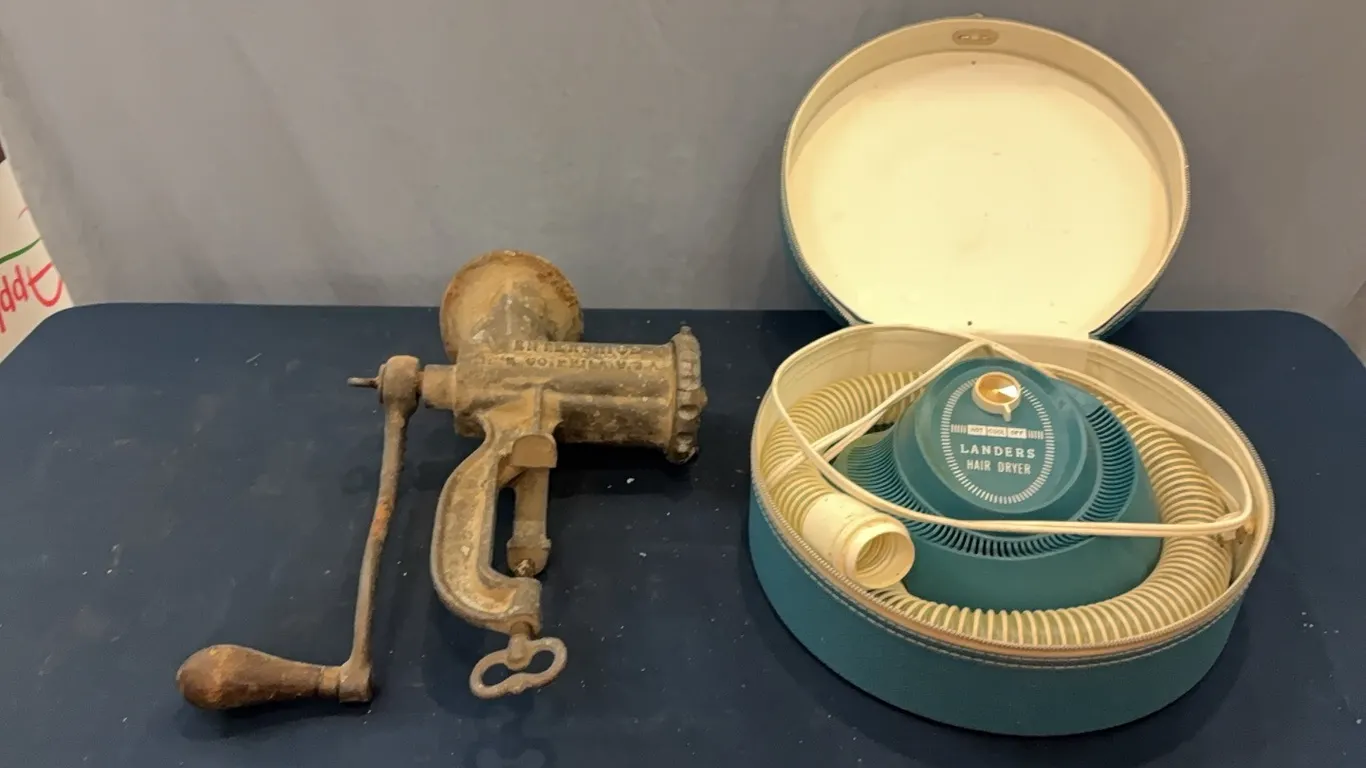 Meat Grinder & Hair Dryer