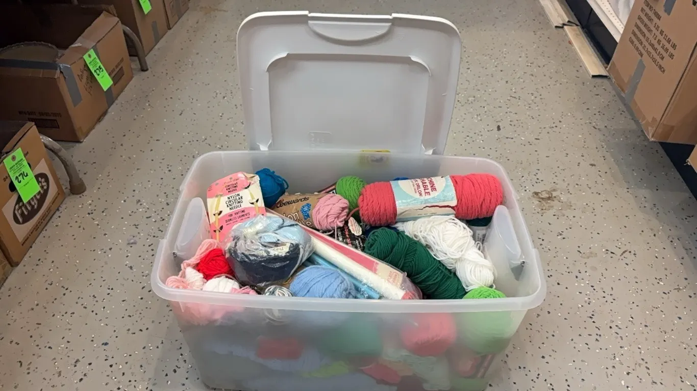 Tote of Yarn