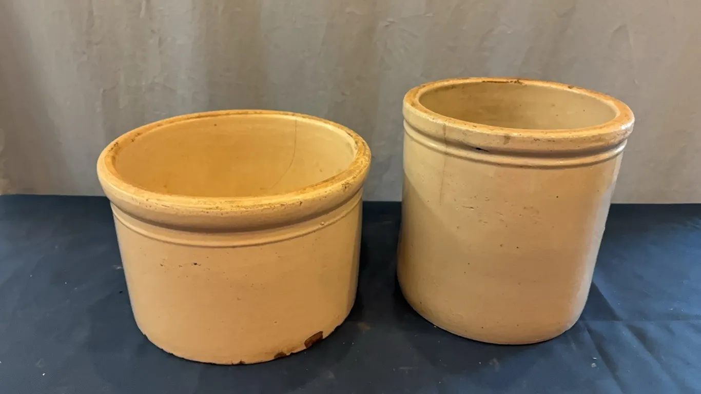 2- Stoneware Crocks