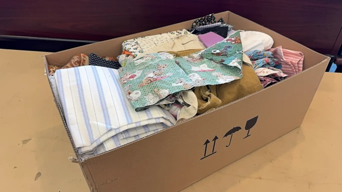 Box of cotton material