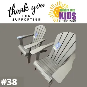 Grey Adirondack Chairs -Set of 2