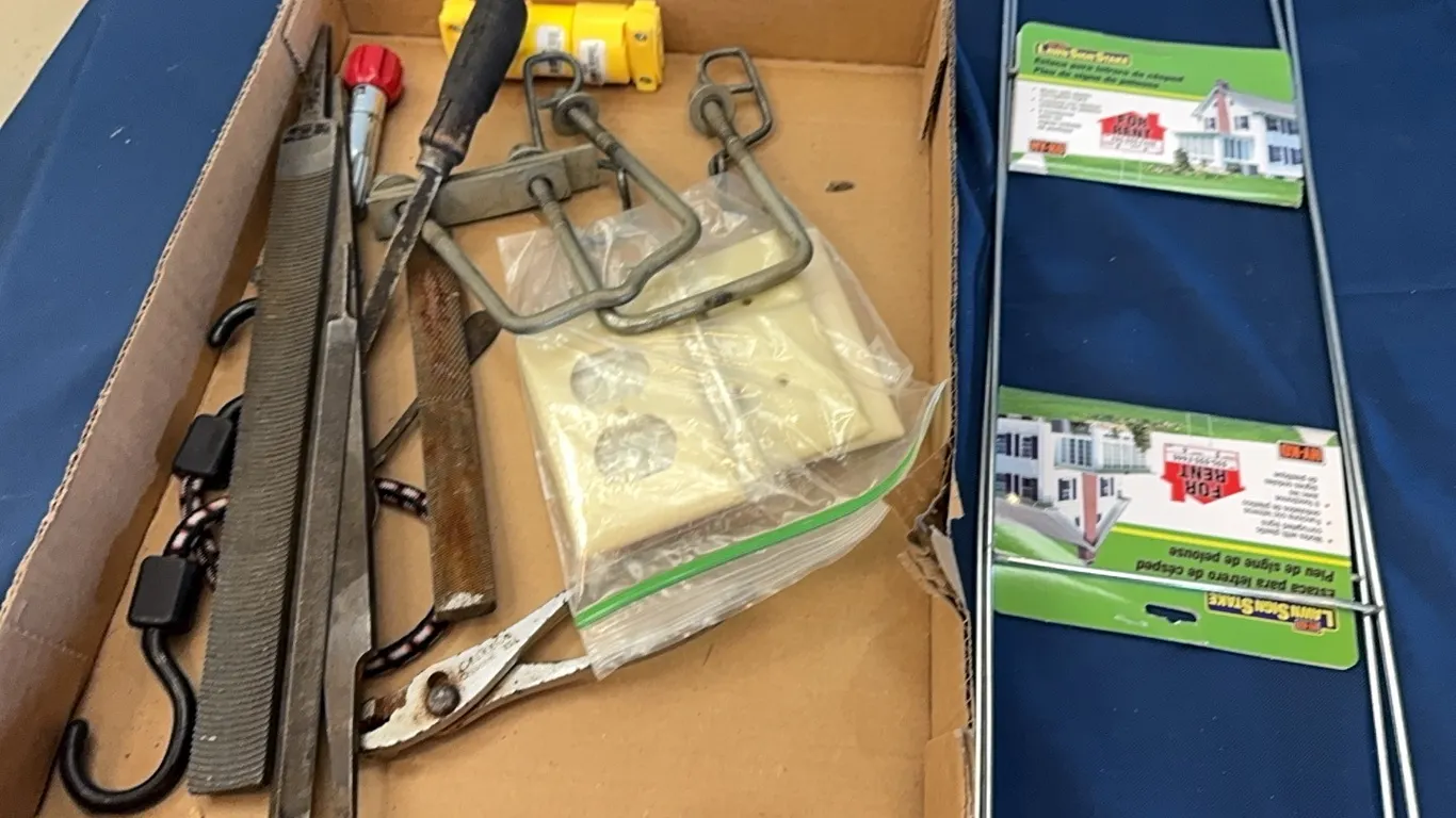 Tools, sign stakes
