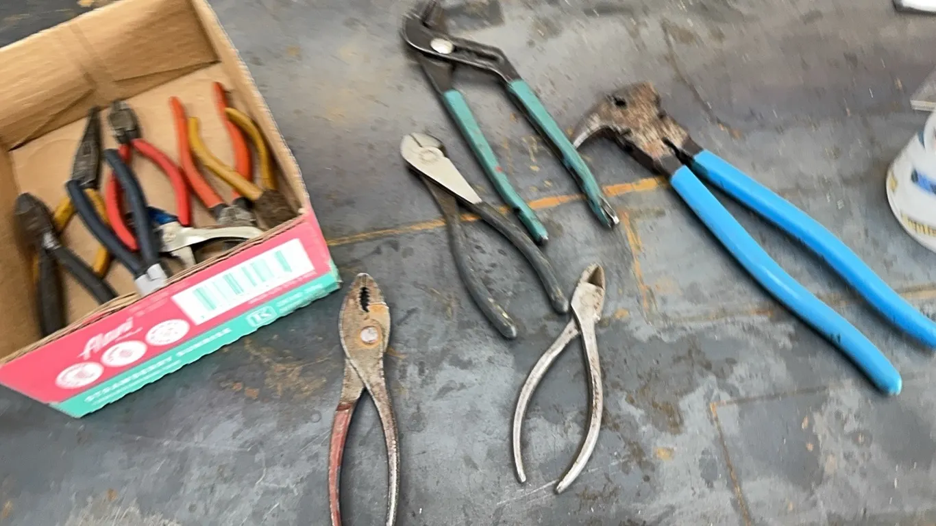 Various pliers, cutters