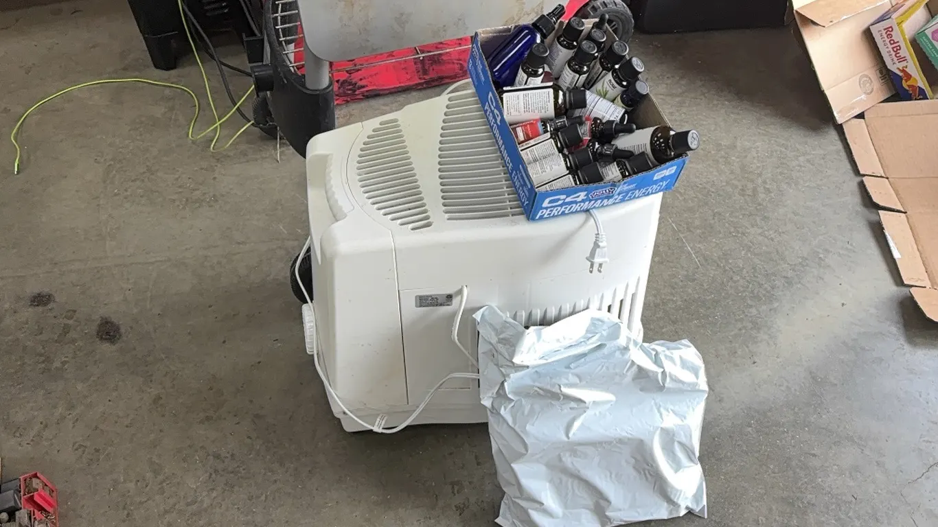 Air purifier with scented oils