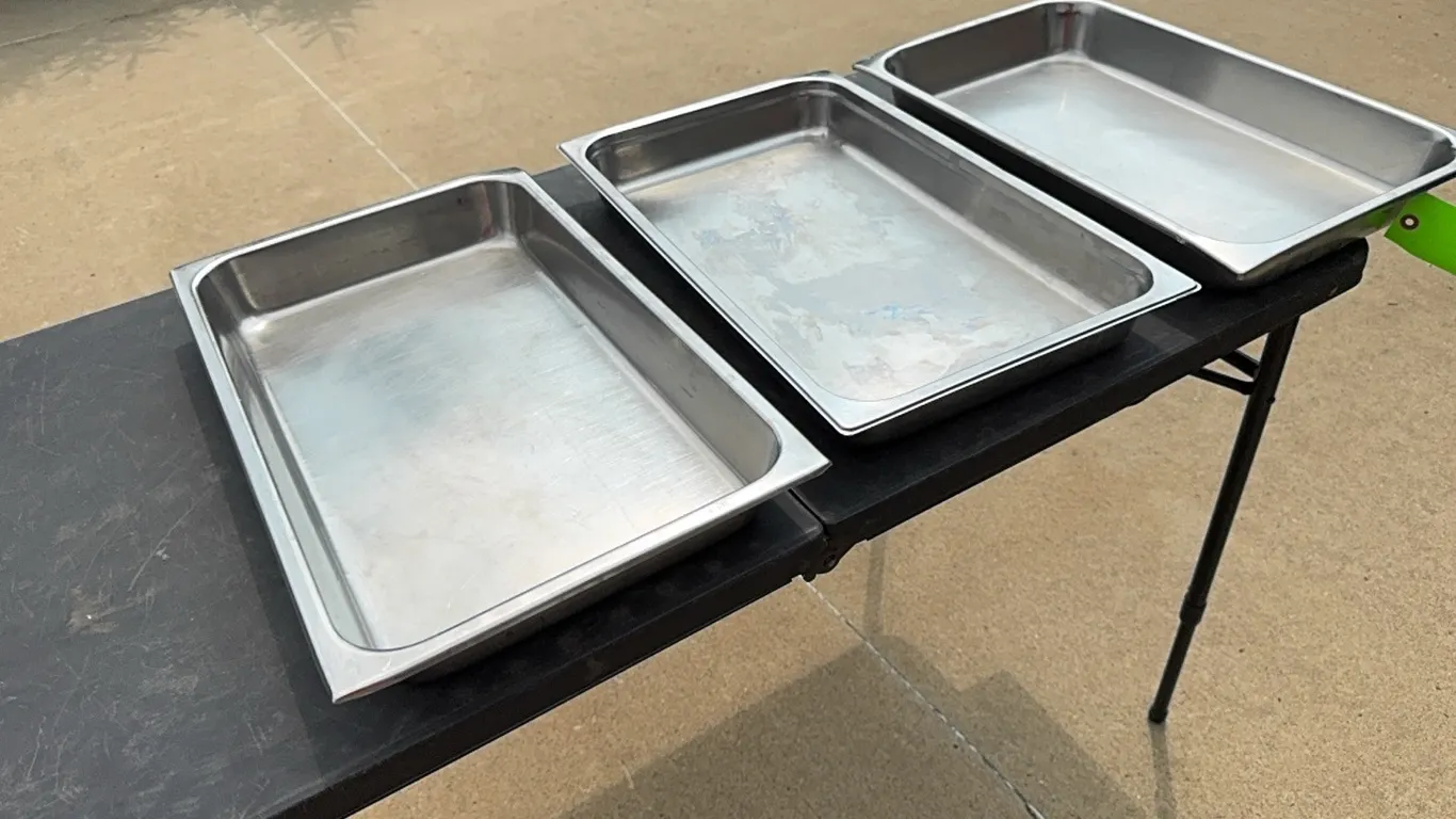 Stainless steel pans