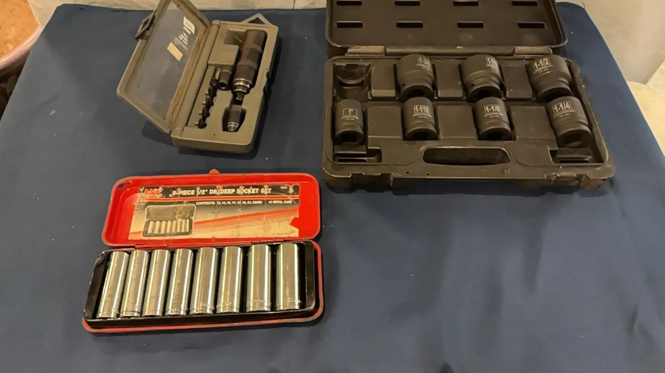 Sockets and impact tool set