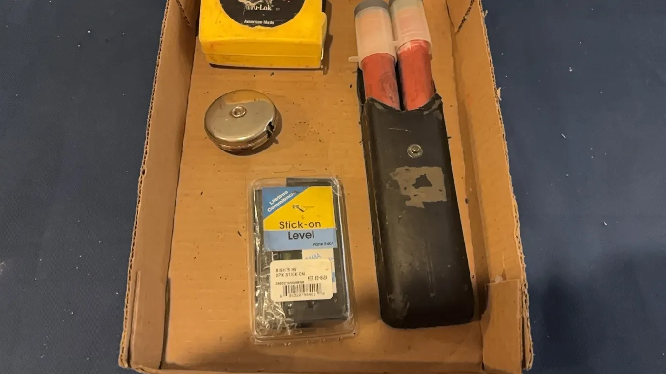 Safety fuses, tape measures, and level