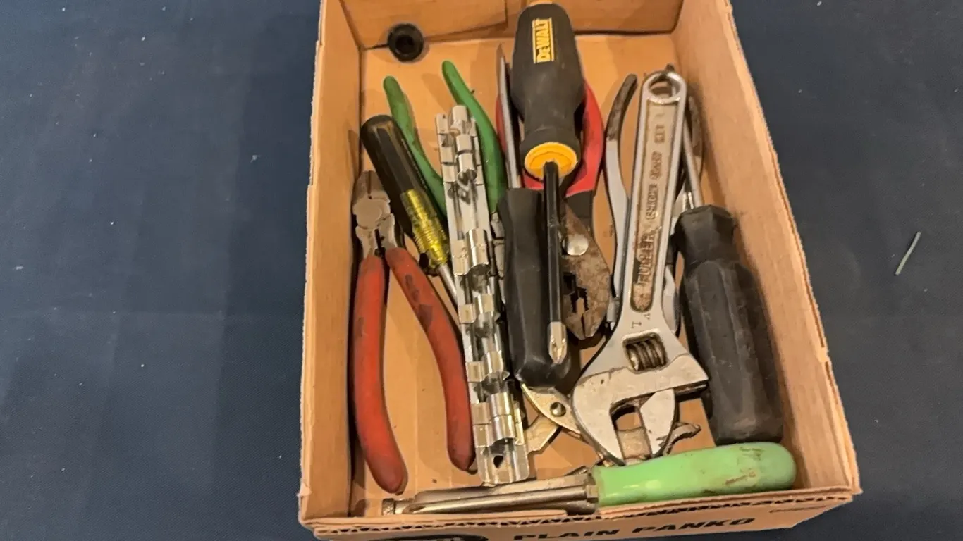 Screwdrivers, pliers, and wrenches