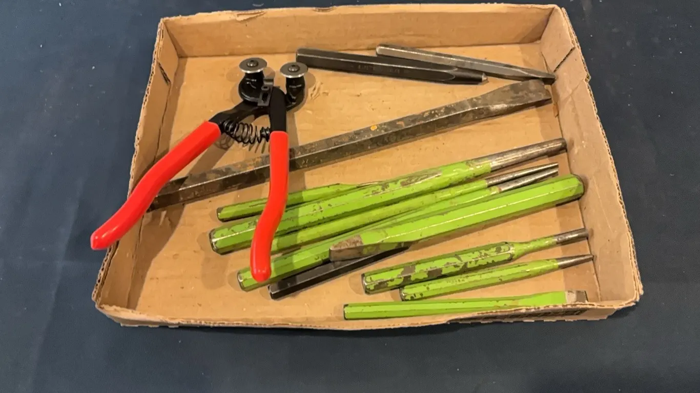 Chisel Set and Heavy Duty Glass Tile Nippers