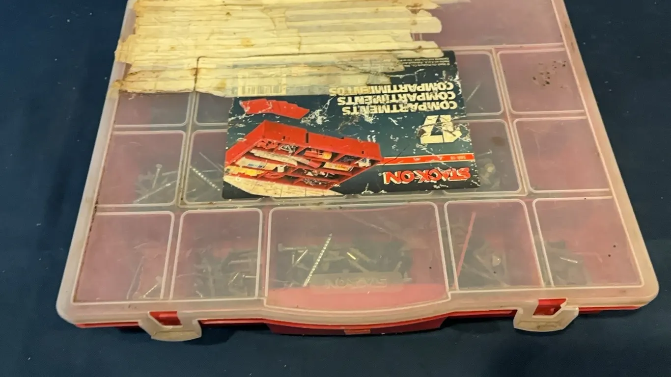 screws and organizer