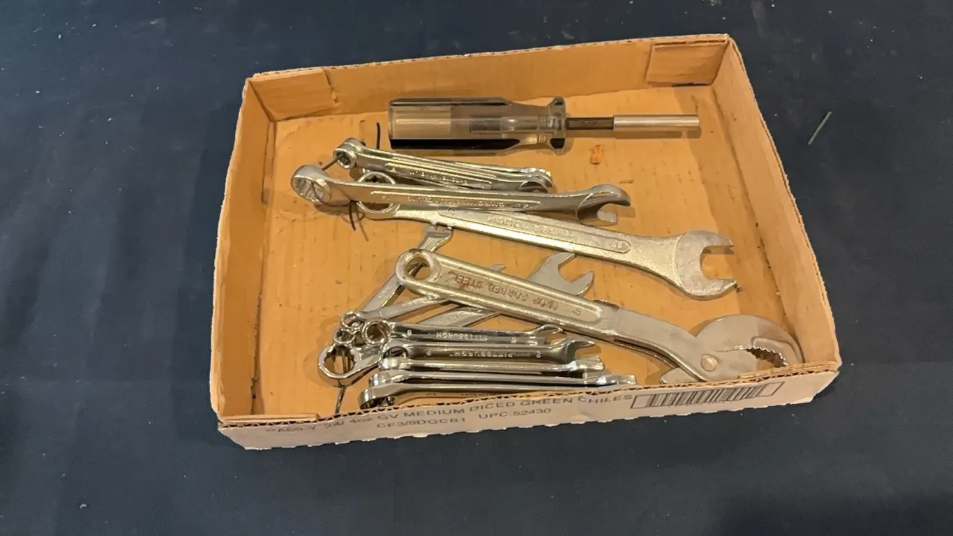 Wrenches and screwdriver