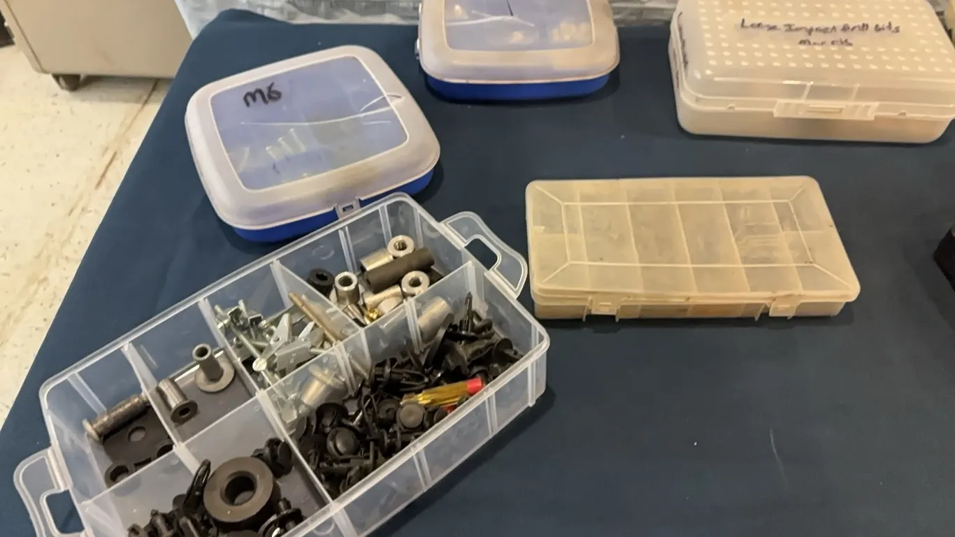Nuts and bolts and nails with stud finder
