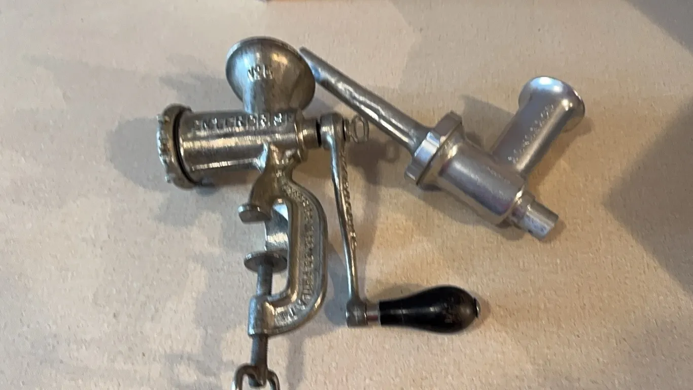 Vintage sausage grinder